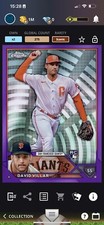 Topps Bunt David Villar Chrome Purple Sonar Iconic RC /275 [DIGITAL CARD]
