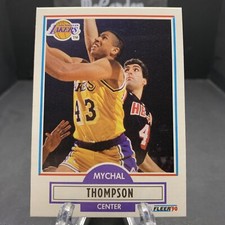 1990-91 Fleer Mychal Thompson #95 Los Angeles Lakers