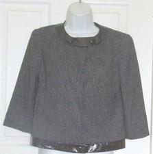 Worthington Grey Blazer w/Black Trim S