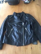 Genuine Leather Ladies Biker Jacket 10/12