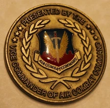 Air Combat Command Vice Commander Air Force Challenge Coin