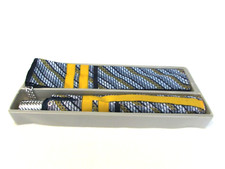 Vintage Matching Umbrella  Scarf Set Navy - White - Gold -New Old Stock in Box