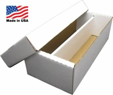 1600 Count Size Shoe Box Style Trading Cards Storage Box - SHIPS FULLY ASSEMBLED