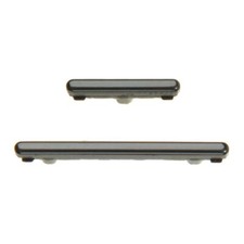 Cosmetic Button Set Power Volume for Samsung Galaxy S20 Black Replacement