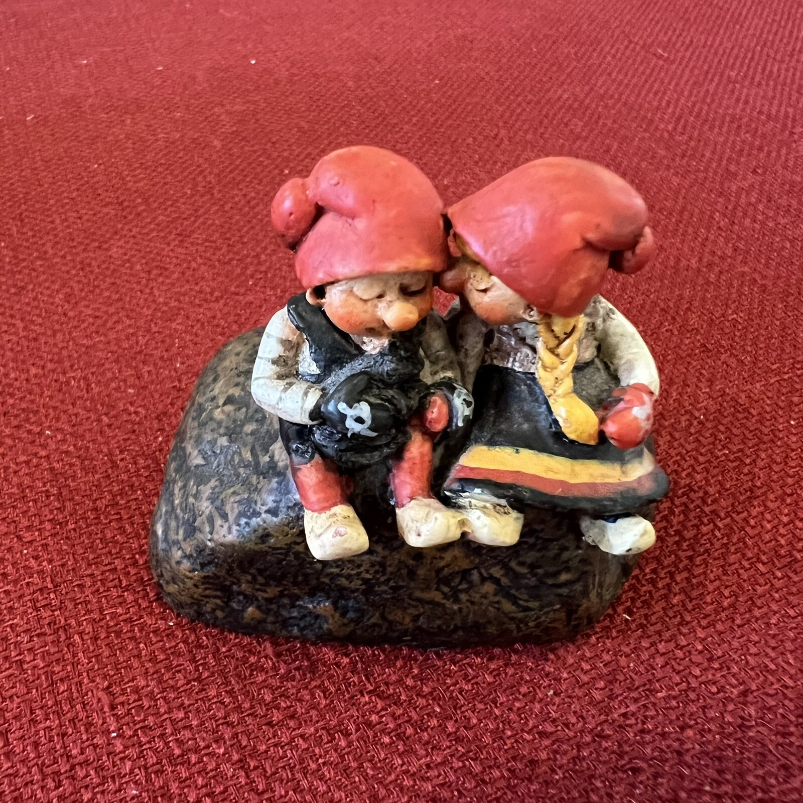 Vintage Candy Designs Norway Elf Gnome Couple 3" Resin Figurine original  sticker | eBay