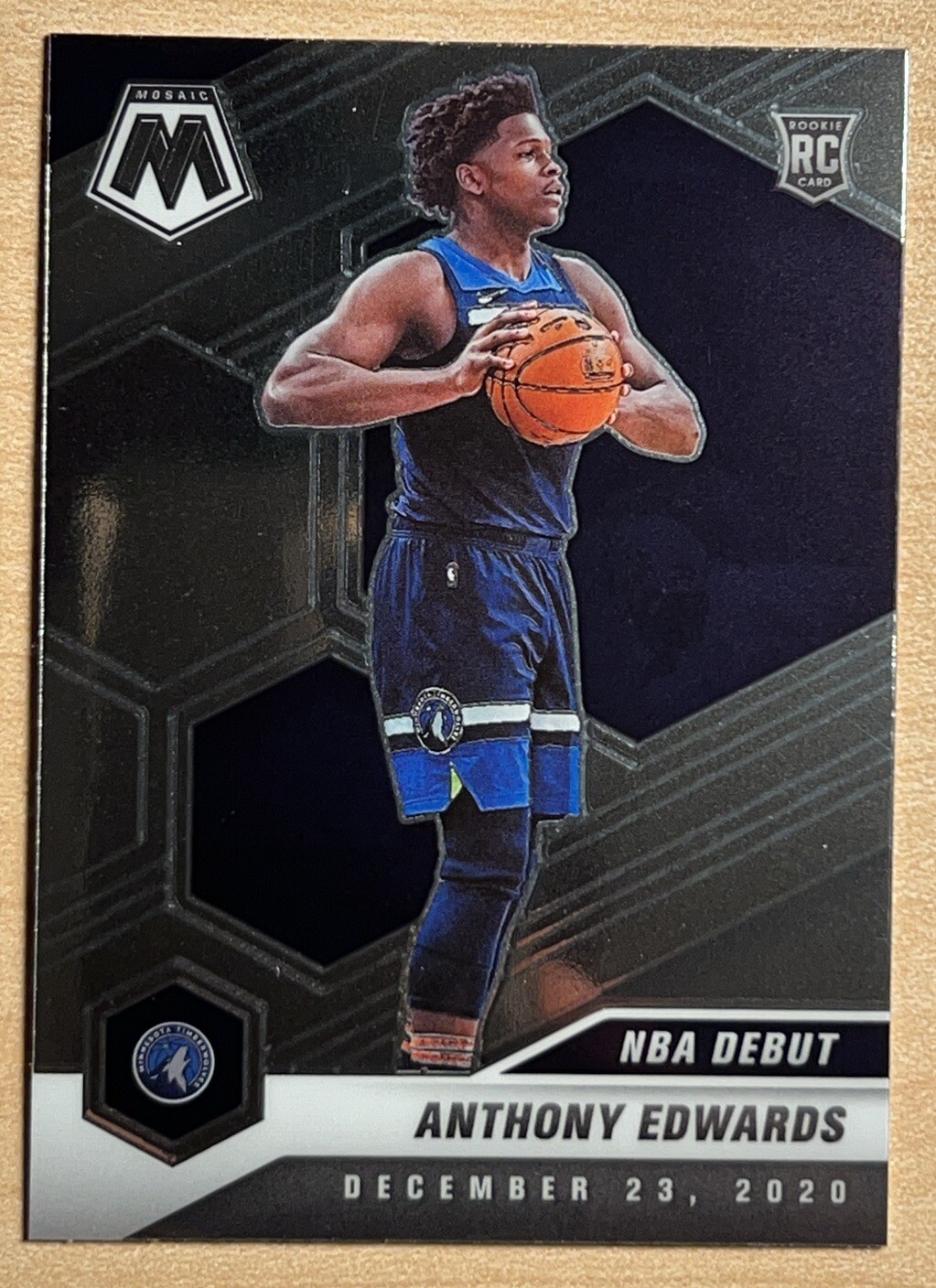 2020-21 Panini Mosaic #261 ANTHONY EDWARDS Rookie RC Debut