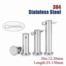 Flat Head Clevis Pins Through Hole 304 Stainless Steel With Cotter Pin Φ12-20mm