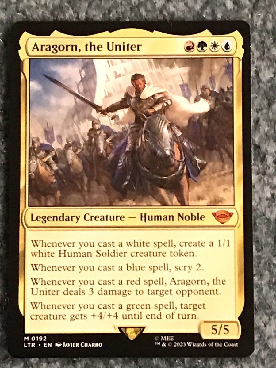 MTG ボーダーレス foil 統一王、アラゴルン/Aragorn, the U ゴンドールの王、アラゴルン (Aragorn, King of Gondor) · Tales