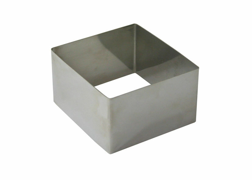 Coppapasta Quadrato Coppa Pasta Porzionatore Chef Inox 9X9 cm. Altezza 5 Cm.