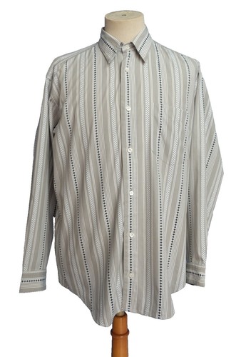 ISSEY MIYAKE vintage 70s I.S. Sport bold stripe cotton button down