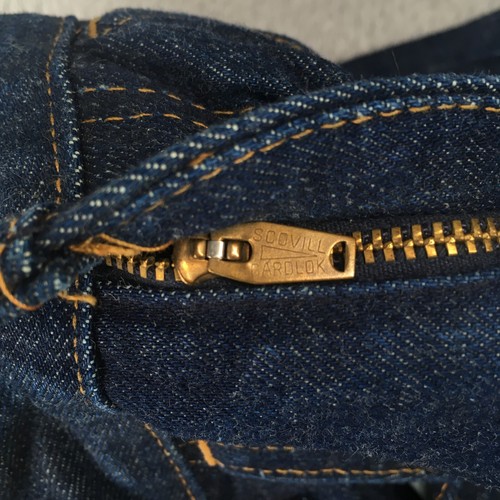 Vintage Levis Jeans Boys Husky Size 27 Dark Wash Denim Bootcut 70s Orange Tab - Picture 19 of 20