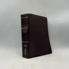 Zondervan NIV Study Bible Kenneth Barker 2002 Large Print Leather Hardcover