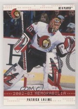 2002-03 ITG Be A Player Memorabilia Ruby 101/200 Patrick Lalime #155 1s8