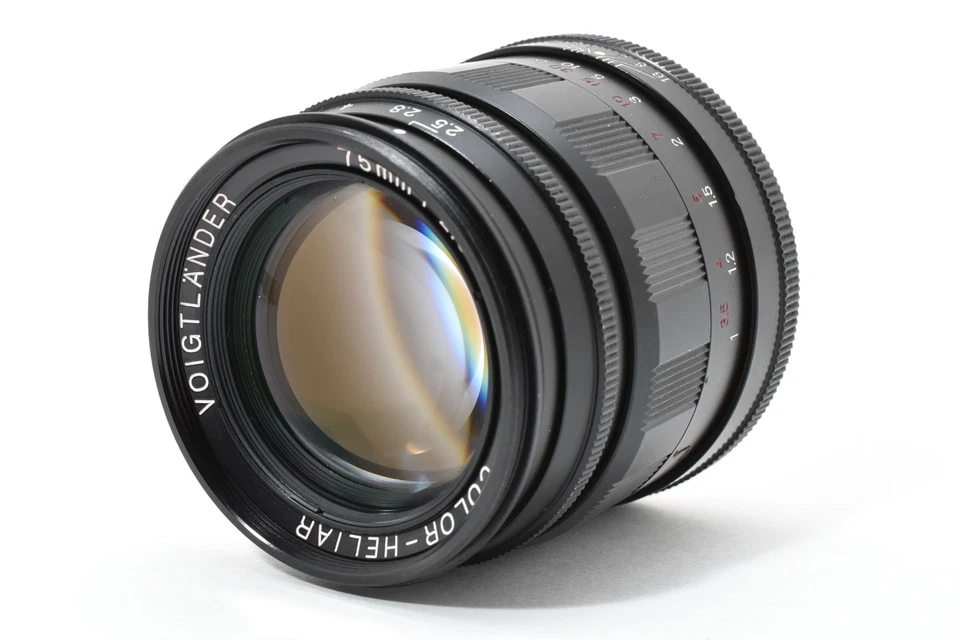 No Fog [ TOP MINT ] Voigtlander Color Heliar MC 75mm f/2.5 Black L39 Japan #2363 - Image 2 of 4