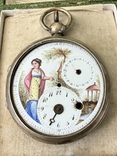 Rare COQ Coulin Genève Fusee Verge Sonnerie Date Emaille Dial PocketWatch c. 1800