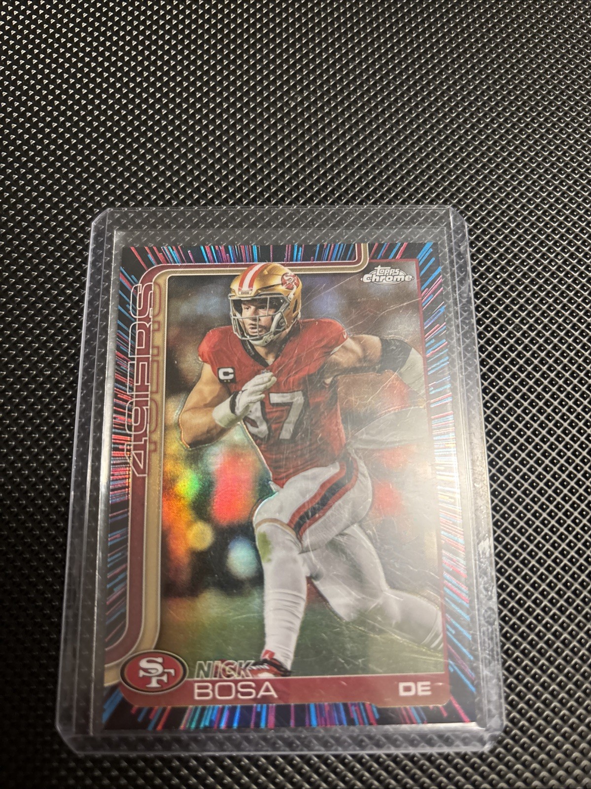 2025 Topps Chrome - Nick Bosa #264 Neon Pulse Refractor