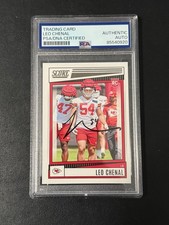 Leo Chenal signed autograph 2022 Score rookie football card PSA slab Chiefs