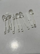 Vintage Doll Size Cooking Utensils 4" Plastic Kitchen Craft Project 9 Piece Set