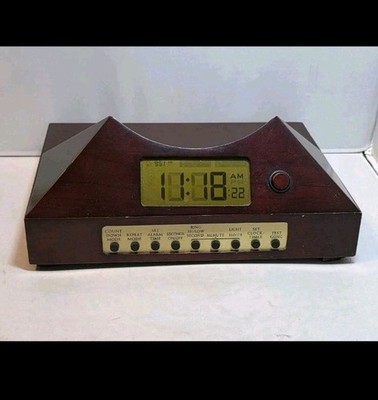 The Zen Timepiece Alarm Clock Now  Wood Base ONLY NO Bowl Tested 