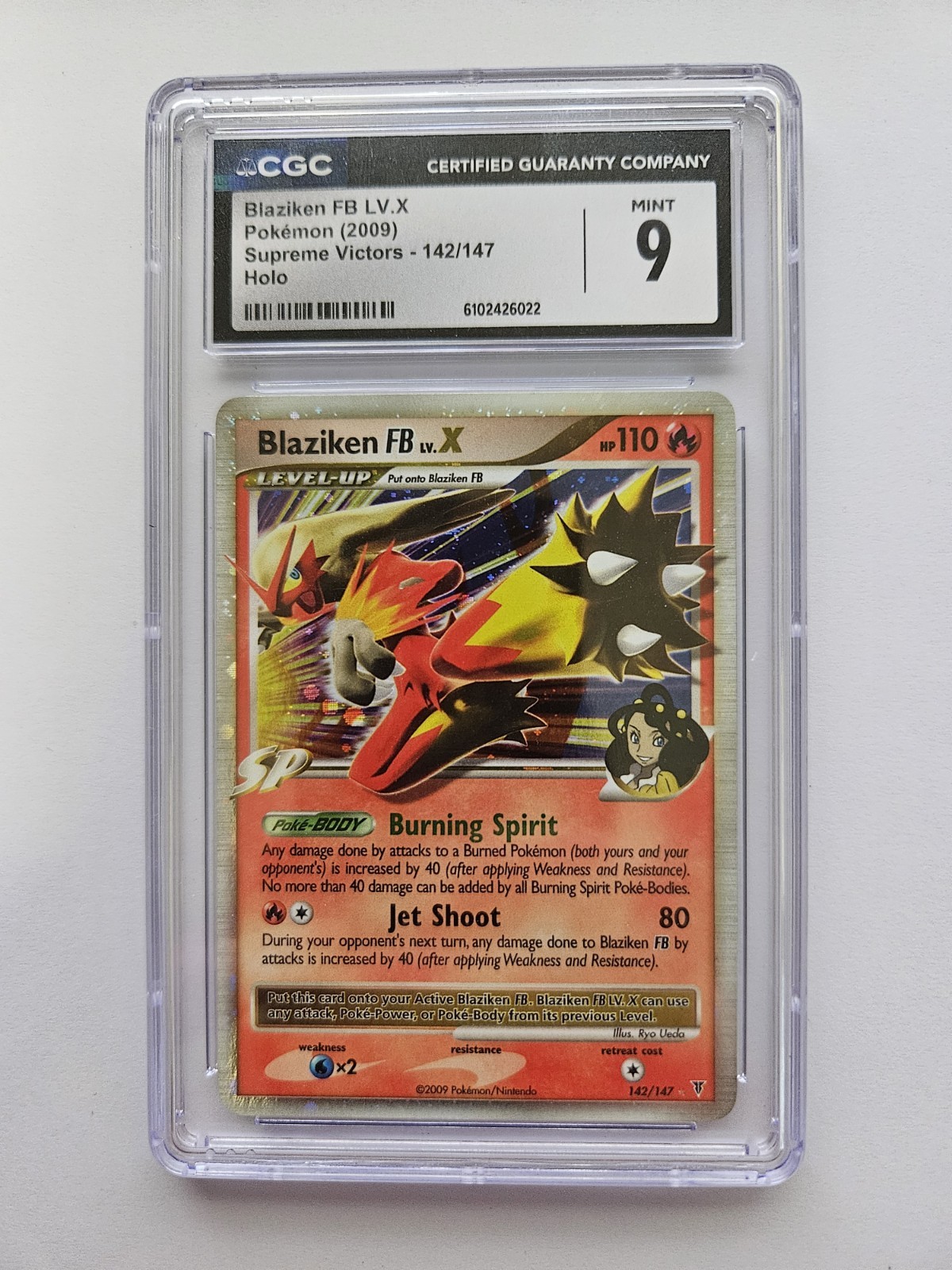 Blaziken FB LV.X 142/147 Holo Rare LV.X Supreme Victors Pokemon
