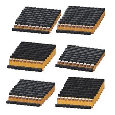 100 Pieces Mini Glass Bottles Decoration with Black Caps Birthday Gifts Sample