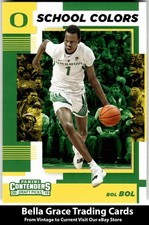 2019 Panini Contenders Draft Picks Bol Bol #14 Oregon Ducks School Colors NBA