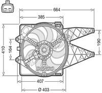 Denso LüFter MotorküHlung Passend FüR Fiat Bravo II Delta III DER09309
