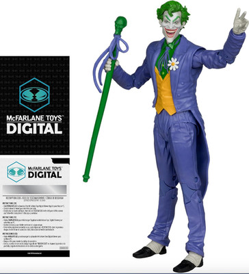 McFarlane DC Direct The Joker 7'' Action Figure Silver Age Digital Collectible