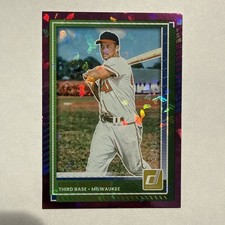 2025 Panini Donruss - Eddie Mathews #67 Purple Ice /99