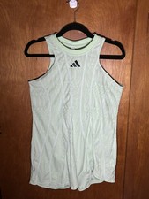 Size M- Adidas Women's Tennis Airchill Pro Dress, Semi Green Spark/ Green Spark.