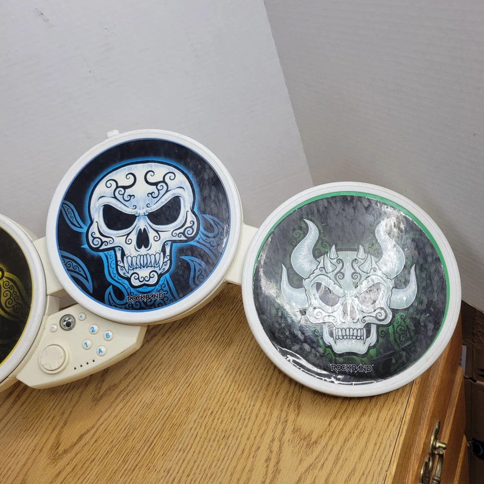 Nintendo Wii Harmonix Wired Rock Band Drum 19092 White No Legs Or Pedal ~ Tested - Image 4 of 4