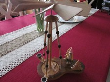 alte Pyramide Fa. Herold Erzgebirge 60er Jahre Rehe Wichtel 26 cm 