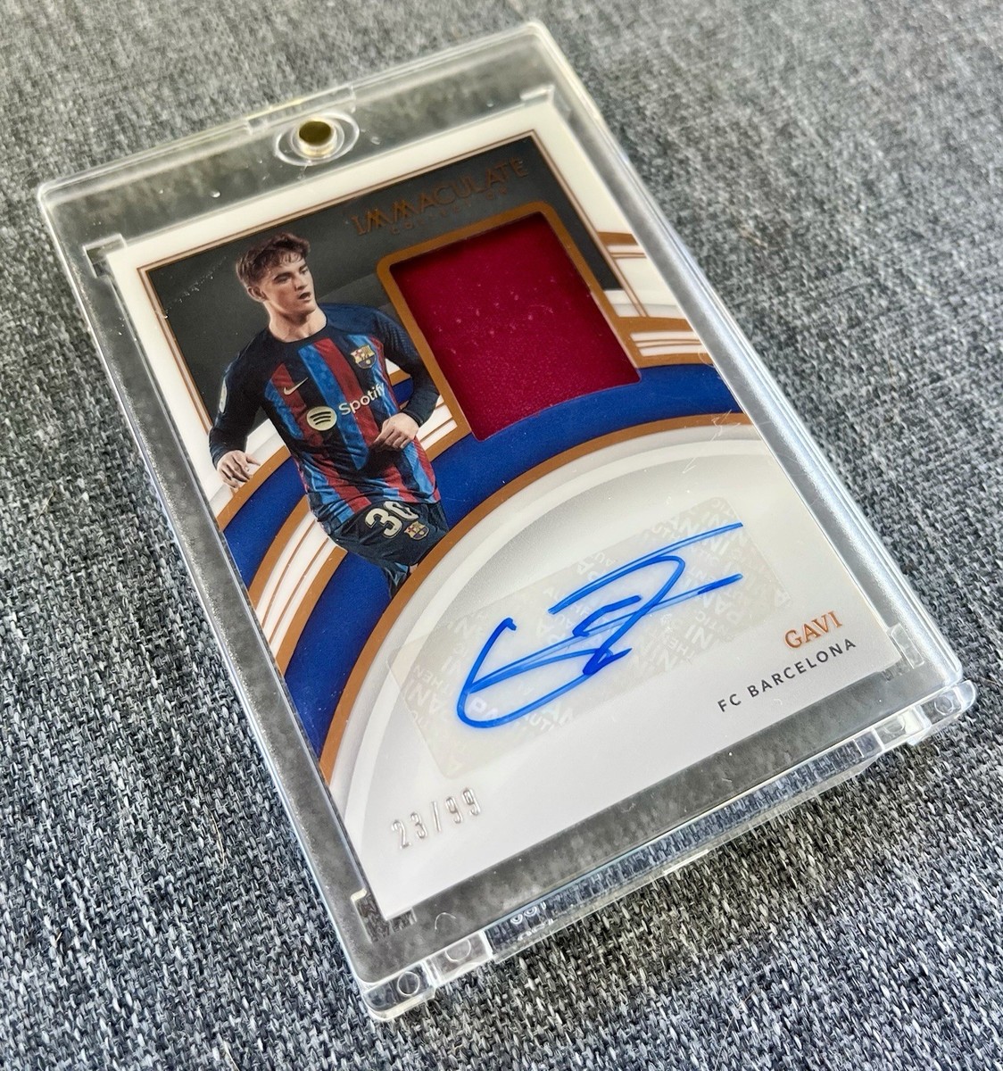 Gavi Autographed Signed 2022-23 Immaculate Collection /99 #MA-G