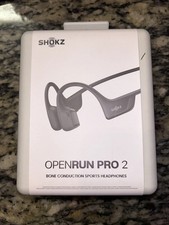 Shokz OpenRun Pro 2 Bone Conduction Sports Headphones Black S820 / 67892 NEW
