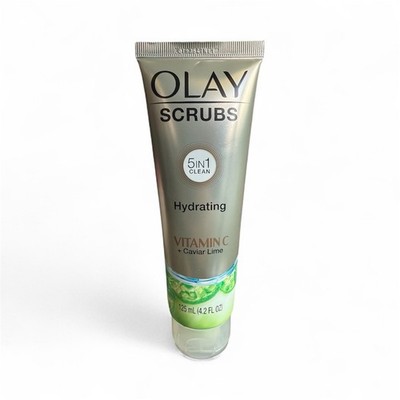 Olay Scrubs Hydrating Vitamin C + Caviar Lime 5 In 1 Facial Cleanser 4.2 oz