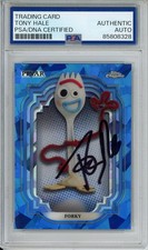 2024 TOPPS CHROME SAPPHIRE DISNEY TOY STORY FORKY TONY HALE SIGNED PSA DNA AUTO