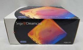 Sega Dreamcast White Launch Edition w/ Box, Demo Disc & New Battery - MINTY