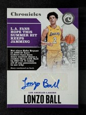2017-18 Panini Chronicles LONZO BALL 111/199 Rookie RC Auto Signatures #CA-LBL