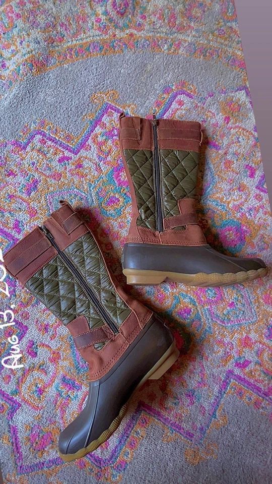 Sperry женщин морской воды высокий пряжки утка ботинки Sz 7,5 отличном состоянии - Изображение 2 из 4