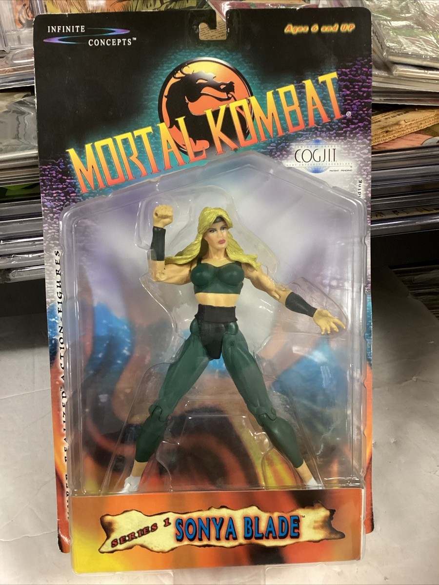 Mortal Kombat Sonya Blade Action Figure 2000 On Card COGJIT