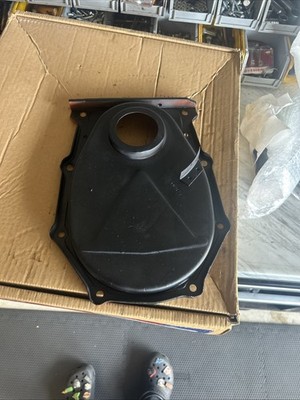 BB Big Block Mopar 383 400 413 426 440 Hemi Black Steel Timing Chain Cover