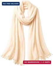 Cotton Blend Crinkle Vintage Scarf  Cotton blend linen with crinkle vintage tex
