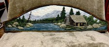 TCR Resin WALL Over The Door/Window PLAQUE 3D ELK Caribou HUNTING CABIN Sign 21½