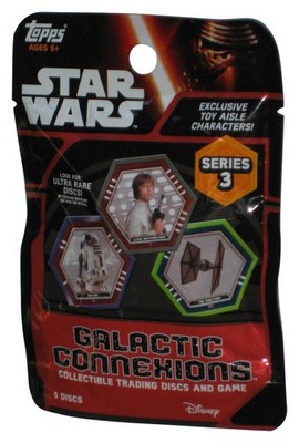 Star Wars Galactic Connexions Topps Serie 3 Trading Disc Blind Mystery Pack