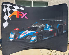 10' x 8' tension fabric backdrop AFX Slot car design, hardware  carry case incl