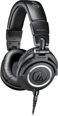 Audio-Technica ATH-M50x Kopfbügel Professioneller Monitorkopfhörer- Schwarz