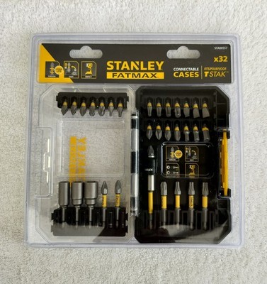 Stanley FatMax Impact Torsions-Schraubendreher-Bit-Set 32-teilig im Tstak-Koffer STA88557