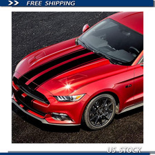 Black Racing Body Stripes Sticker 63 X 11 Vinyl Decal Car Hood Black Racing Body Stripes Sticker 63 X 11 Vinyl Decal Car Hood