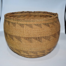 Large Antique California Oregon Klamath Modoc Basket Native American Basketry