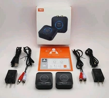 1Mii 2.4GHz Wireless Audio Transmitter Receiver Set for TV, 260Ft/80M Long Range